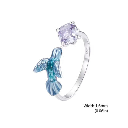 Hummingbird Sterling Silver 925 Ring