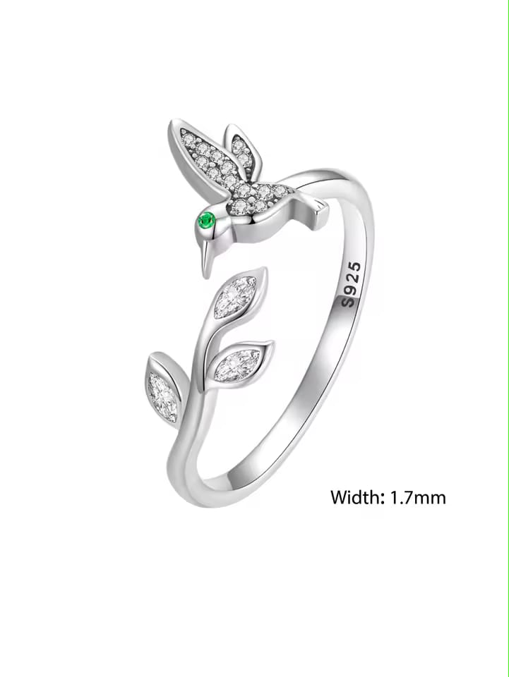 Hummingbird Sterling Silver 925 Ring
