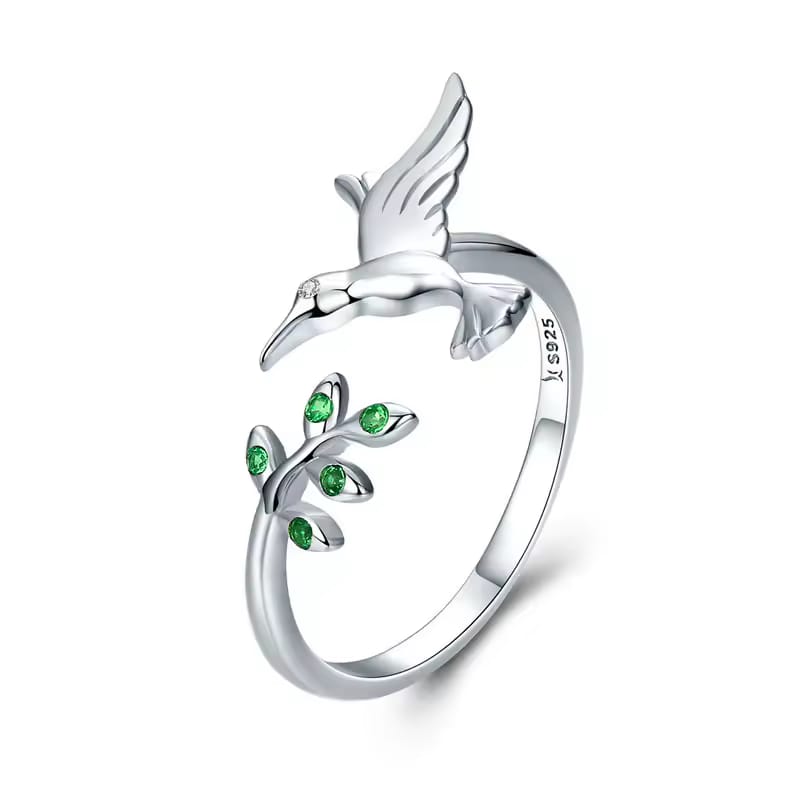 Hummingbird Sterling Silver 925 Ring