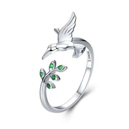 Hummingbird Sterling Silver 925 Ring