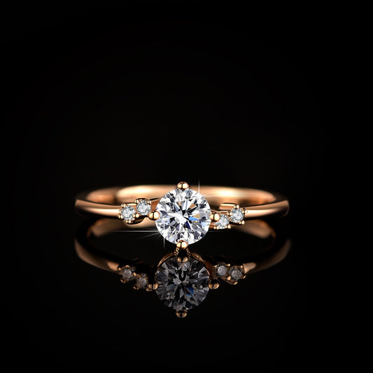 Radiance in Every Detail – GRA Certified Moissanite Ring